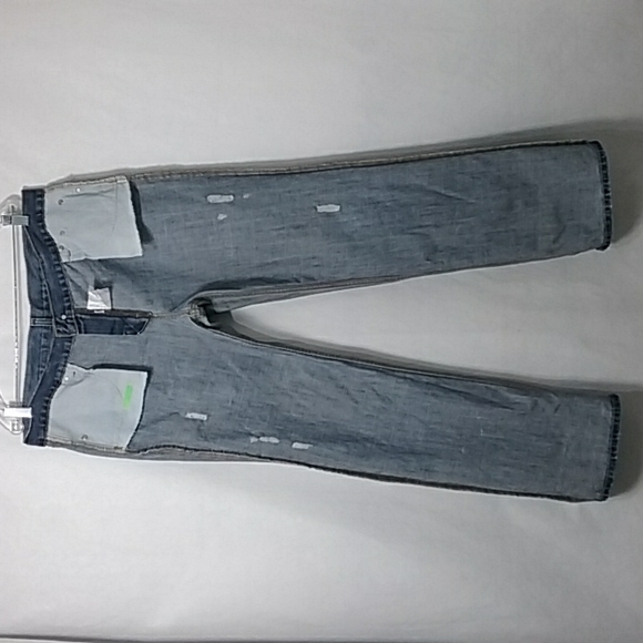 Old Navy's women's denim distressed jeans size 14 blue boy-cut - Picture 8 of 10